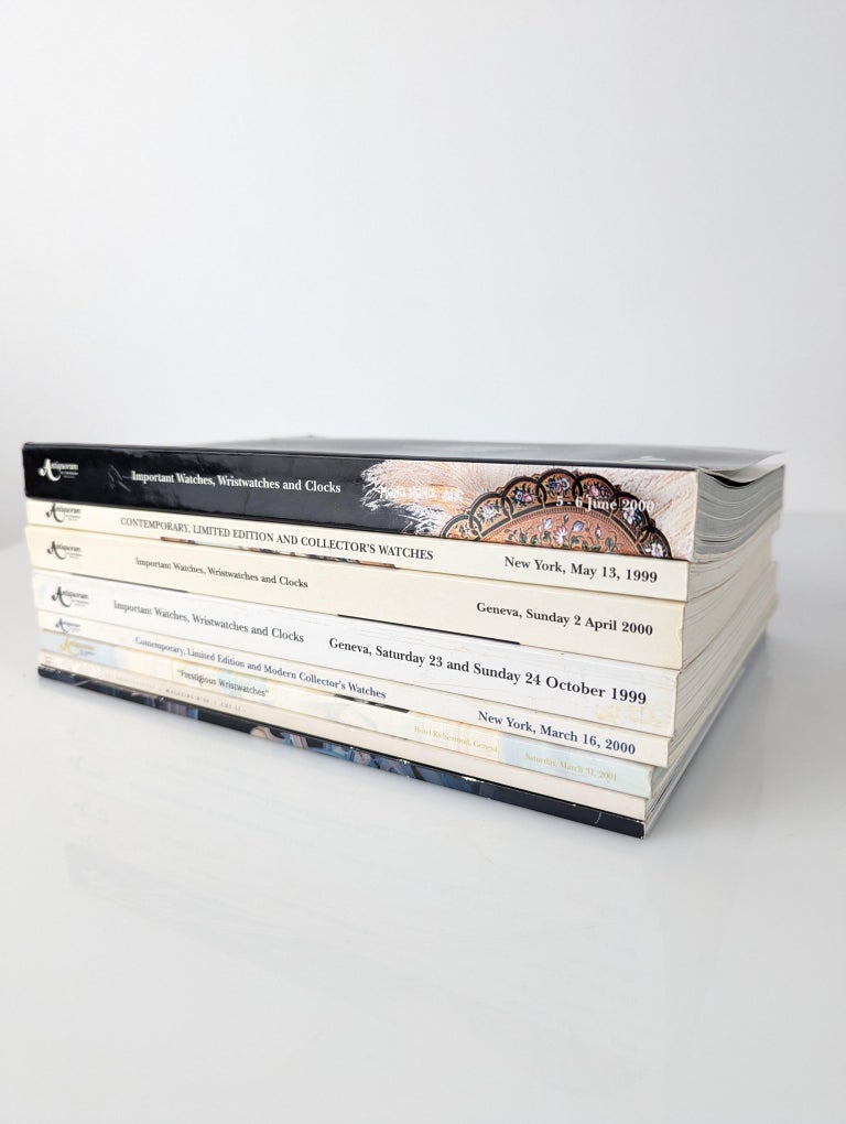 Vintage Catalog Collection of Antiquorum Luxury Watches 1999 2000 2001