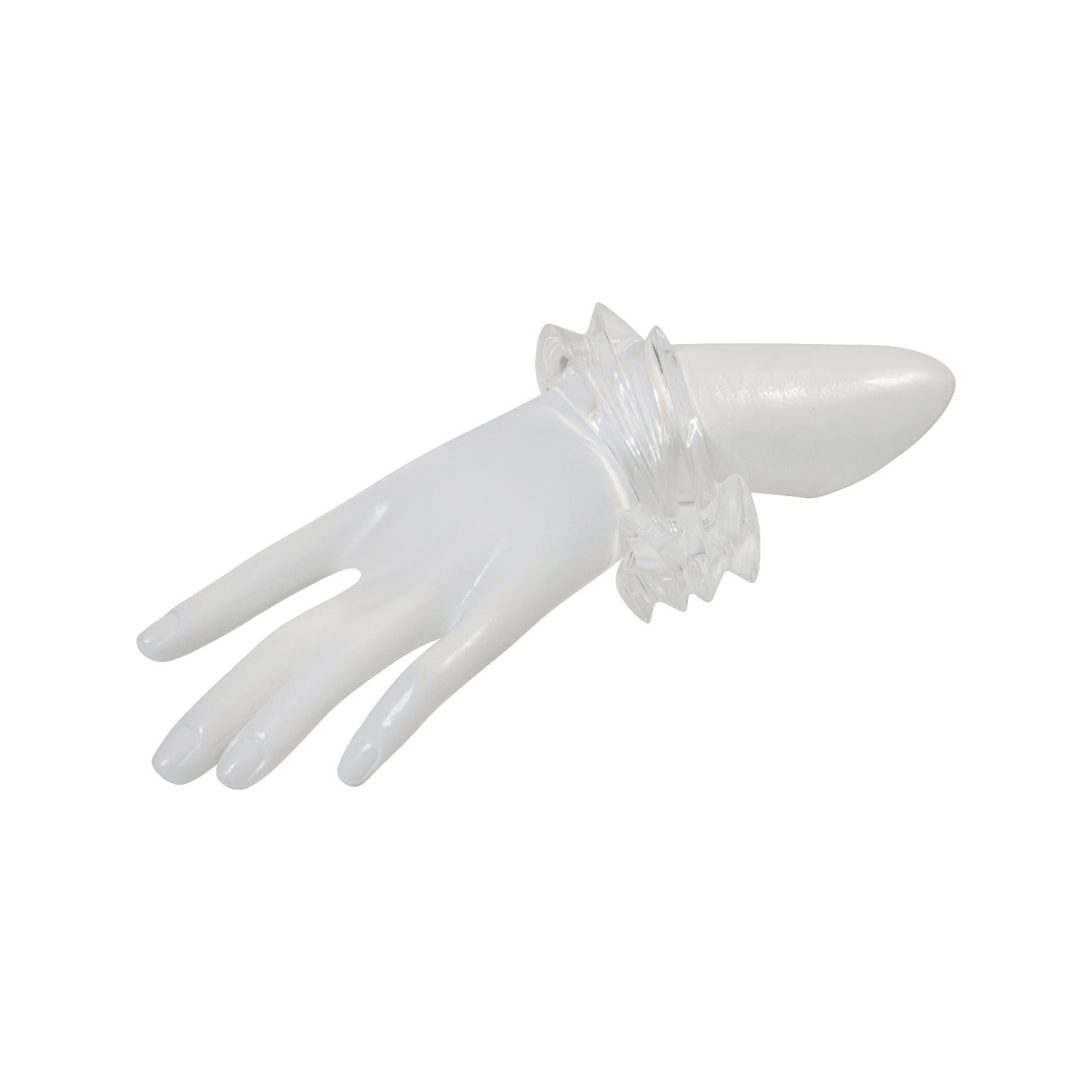 Vintage Catherine Knoll Lucite Cuff Bracelet Circa 1980's For Sale 5
