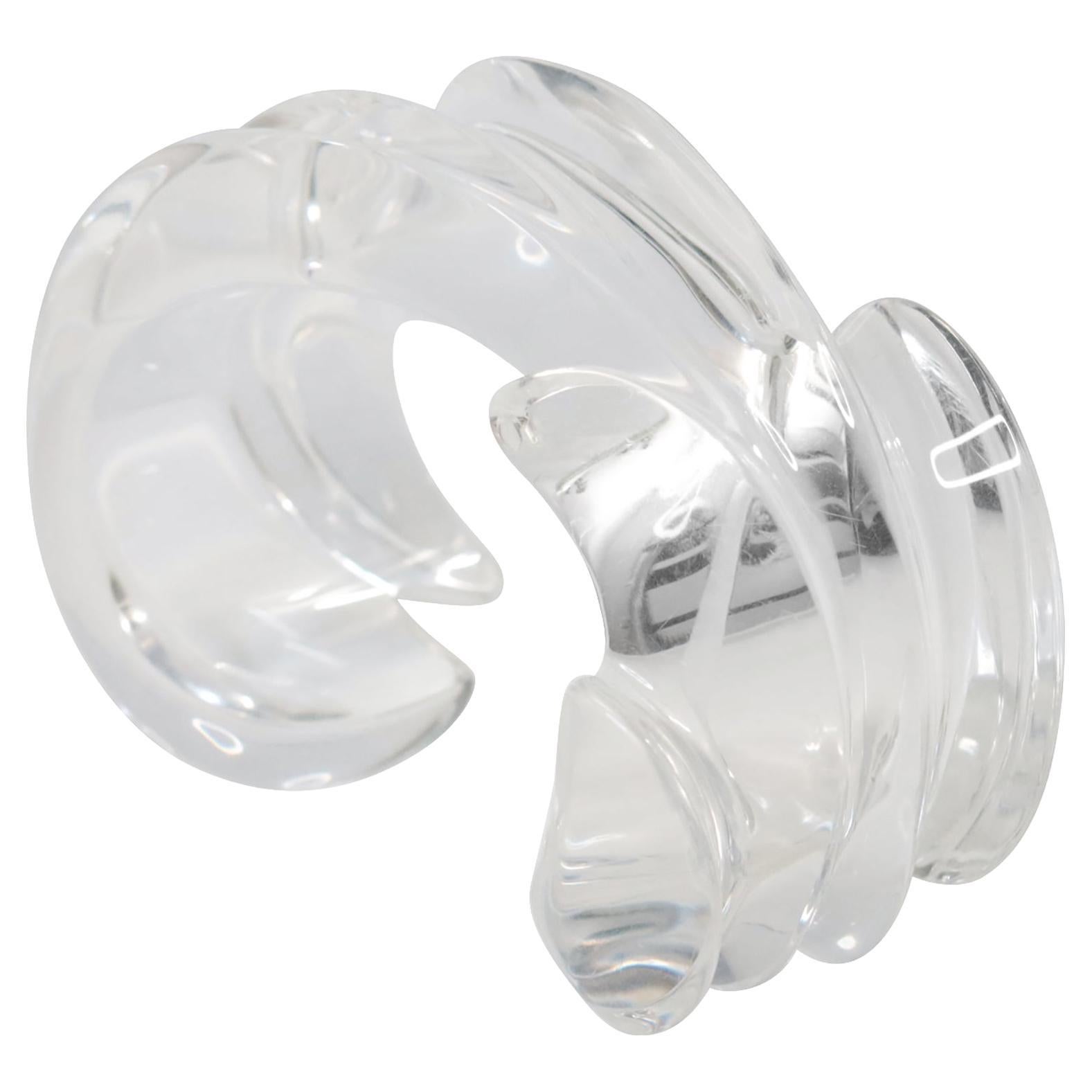 Vintage Catherine Knoll Lucite Cuff Bracelet Circa 1980's