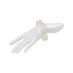 Vintage Catherine Knoll Opague Lucite Cuff Bracelet Circa 1980's