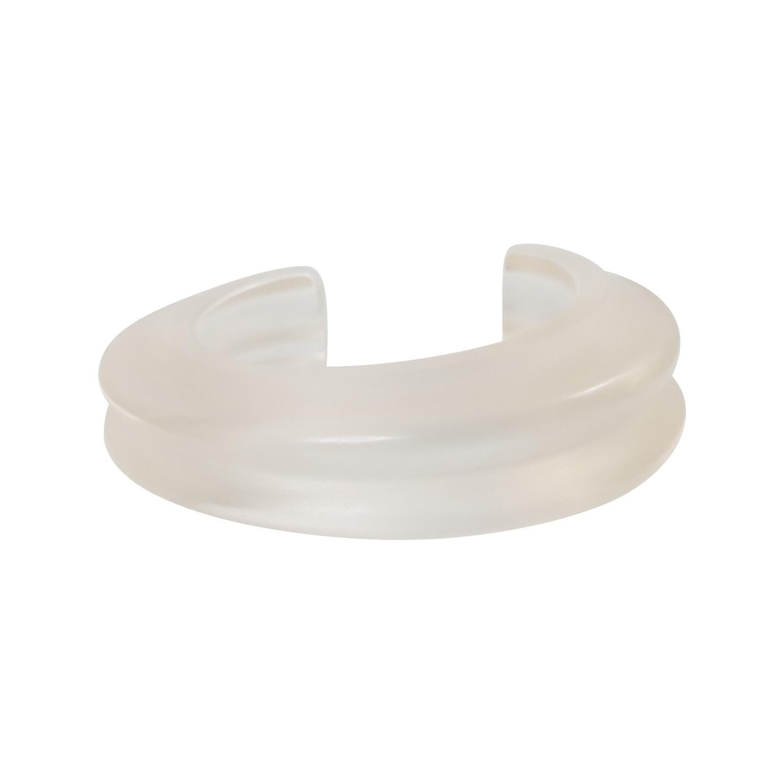Vintage Catherine Knoll Opague Lucite Cuff Bracelet Circa 1980's In Good Condition For Sale In New York, NY