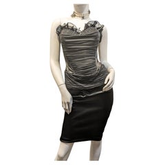 Vintage Catwalk Collection S Robe de cocktail à corset