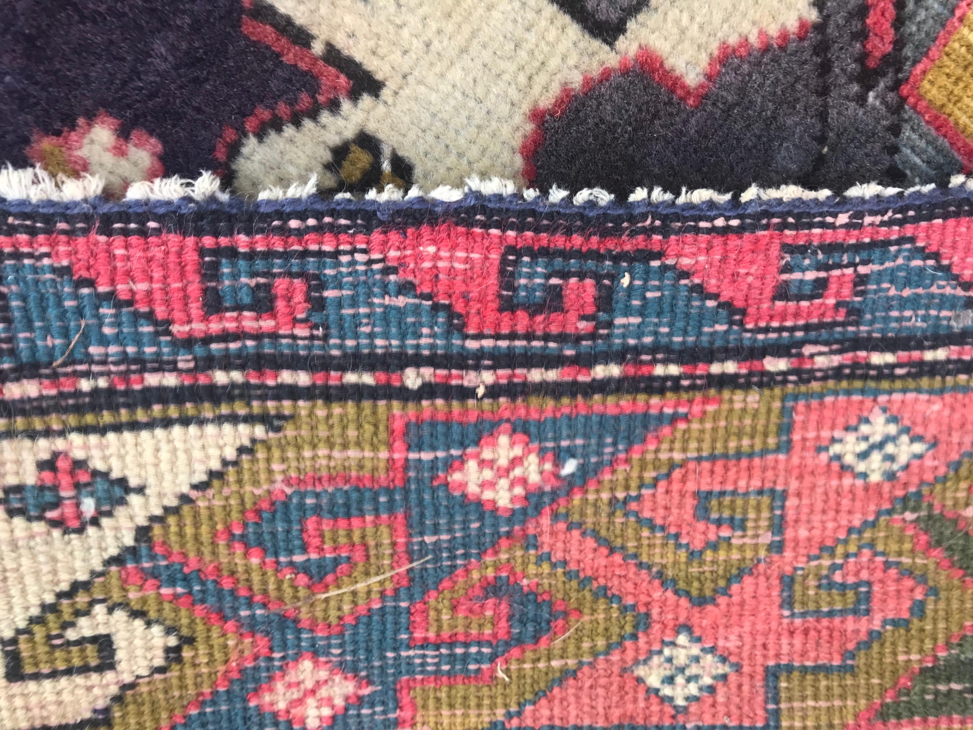 Vintage Caucasian Azerbaijan Rug 7