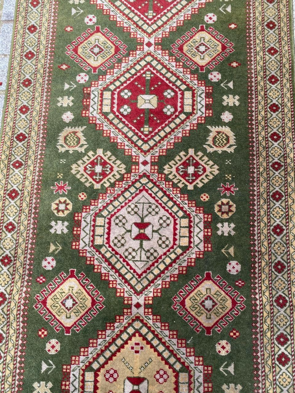 Kazak Vintage Caucasian Chirwan Runner