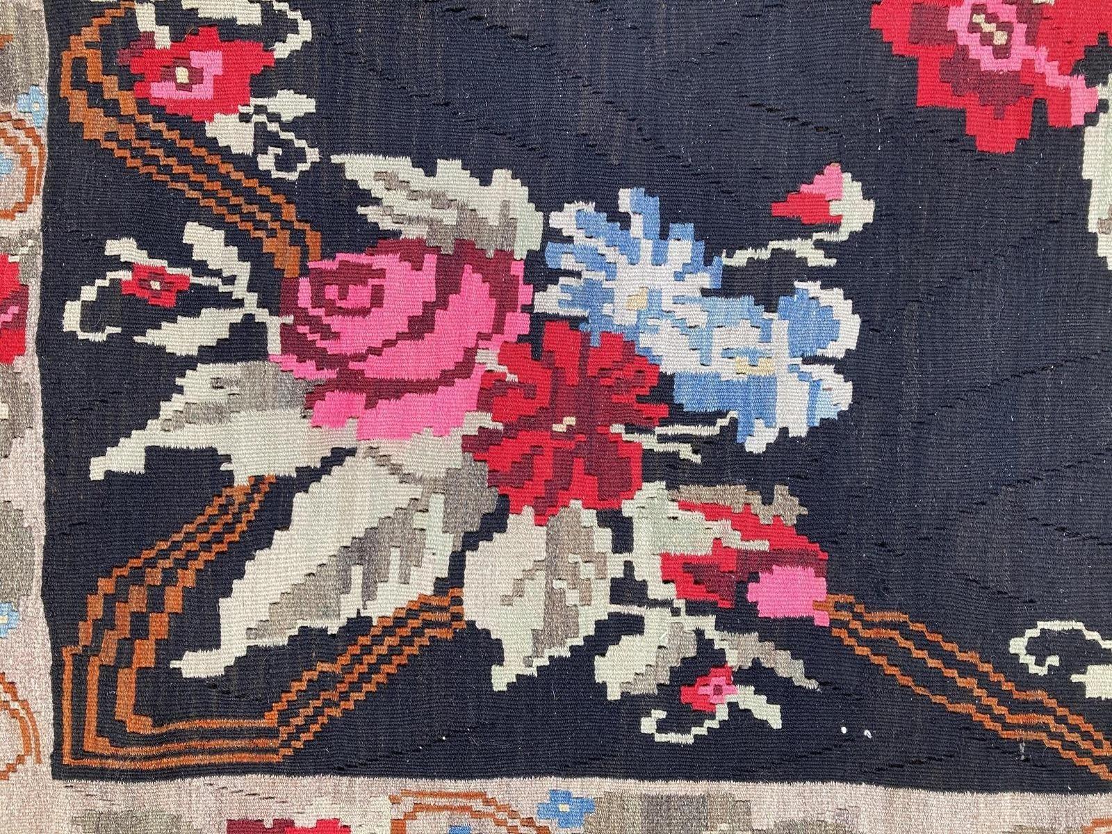 Kilim vintage caucásico de Karabagh de 2,77 m x 1,49 m en venta 1