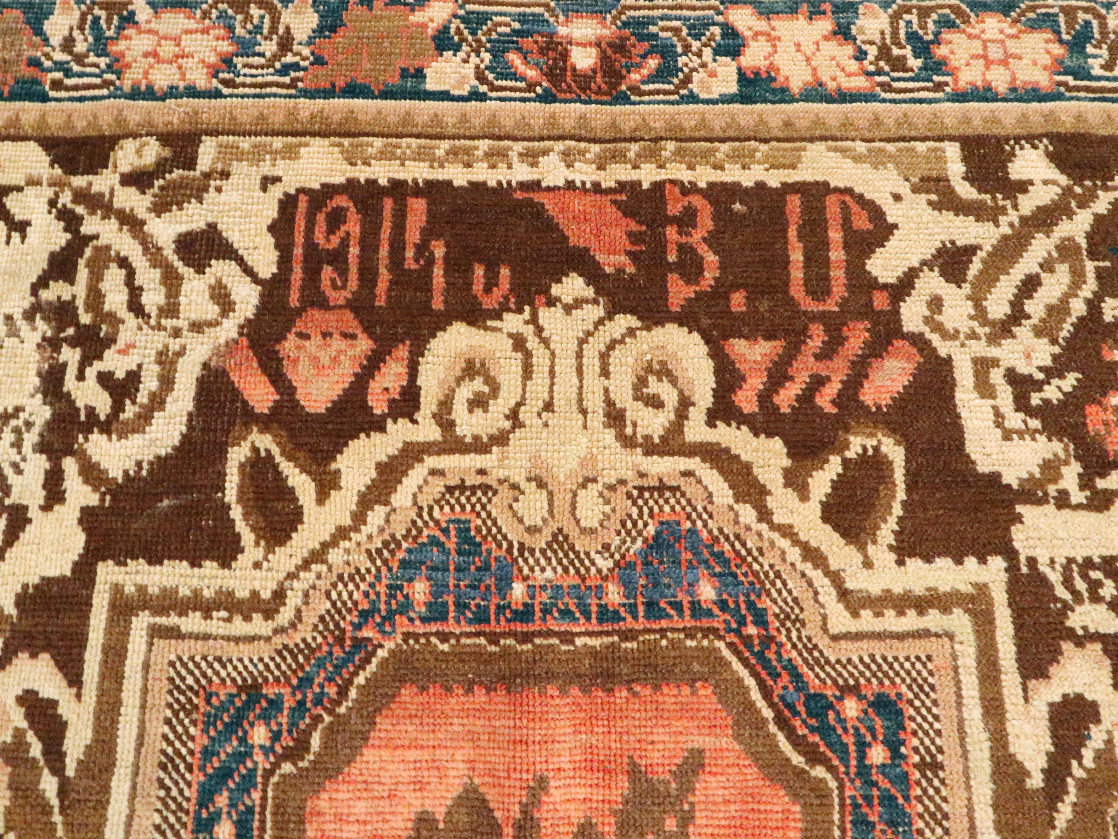 Kaukasischer Karabagh-Teppich im Vintage-Stil im Angebot 3