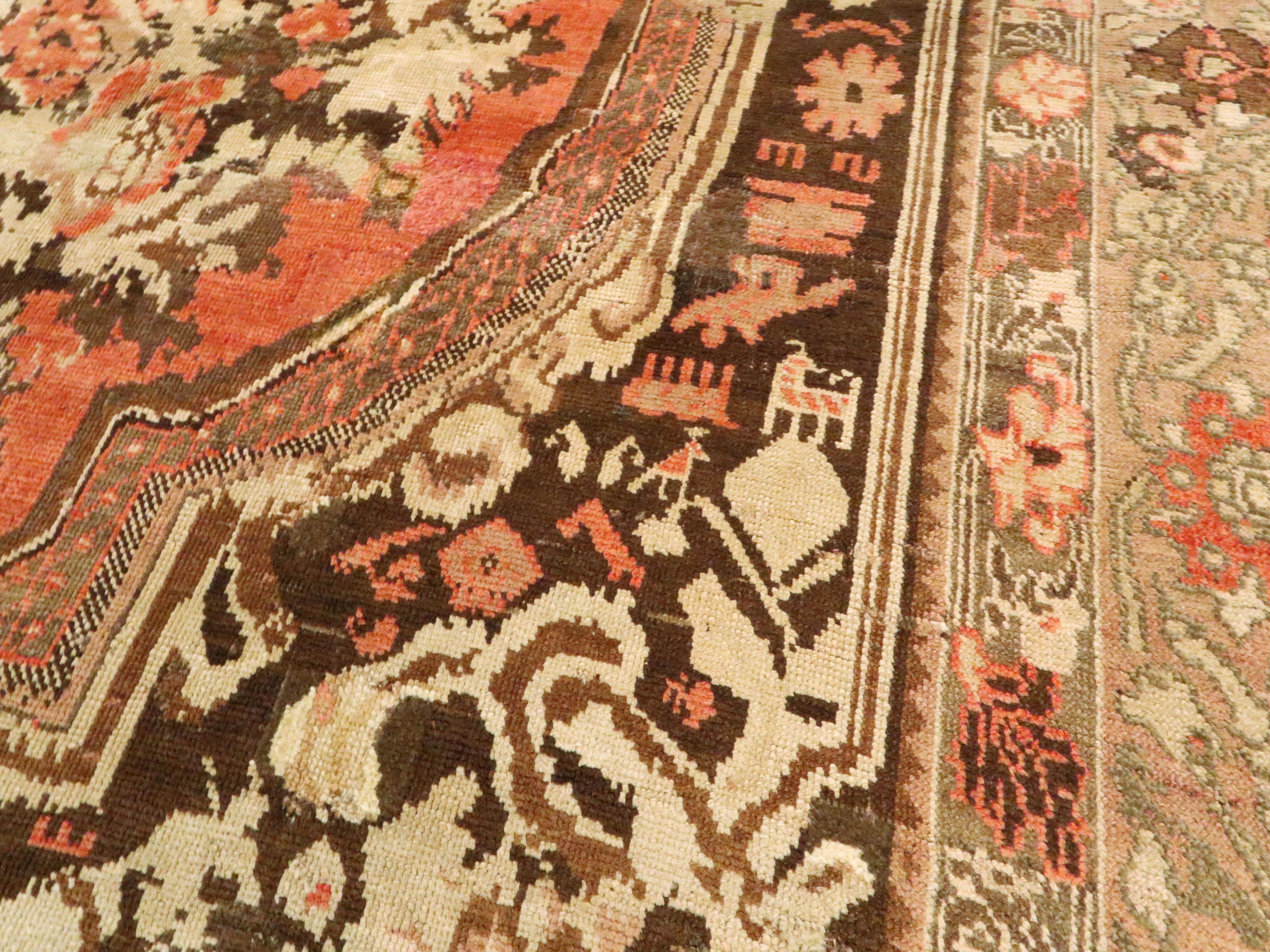 Wool Vintage Caucasian Karabagh Rug For Sale