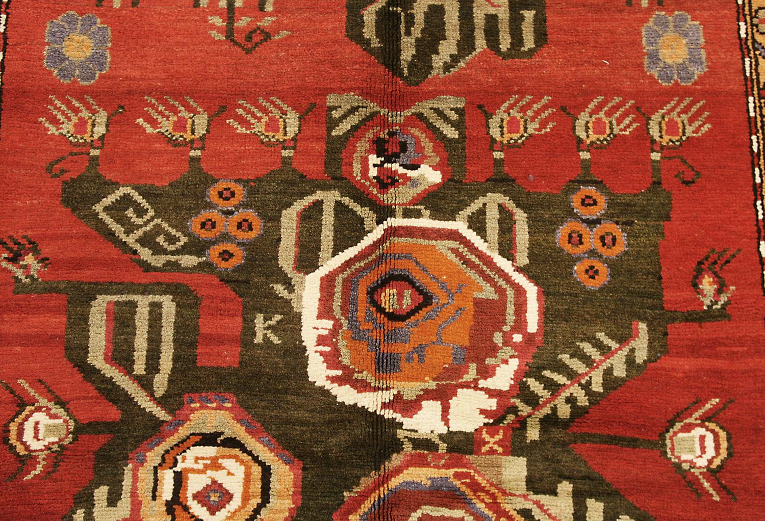 Kazak Vintage Caucasian Karabakh (Qarabag) Rug For Sale
