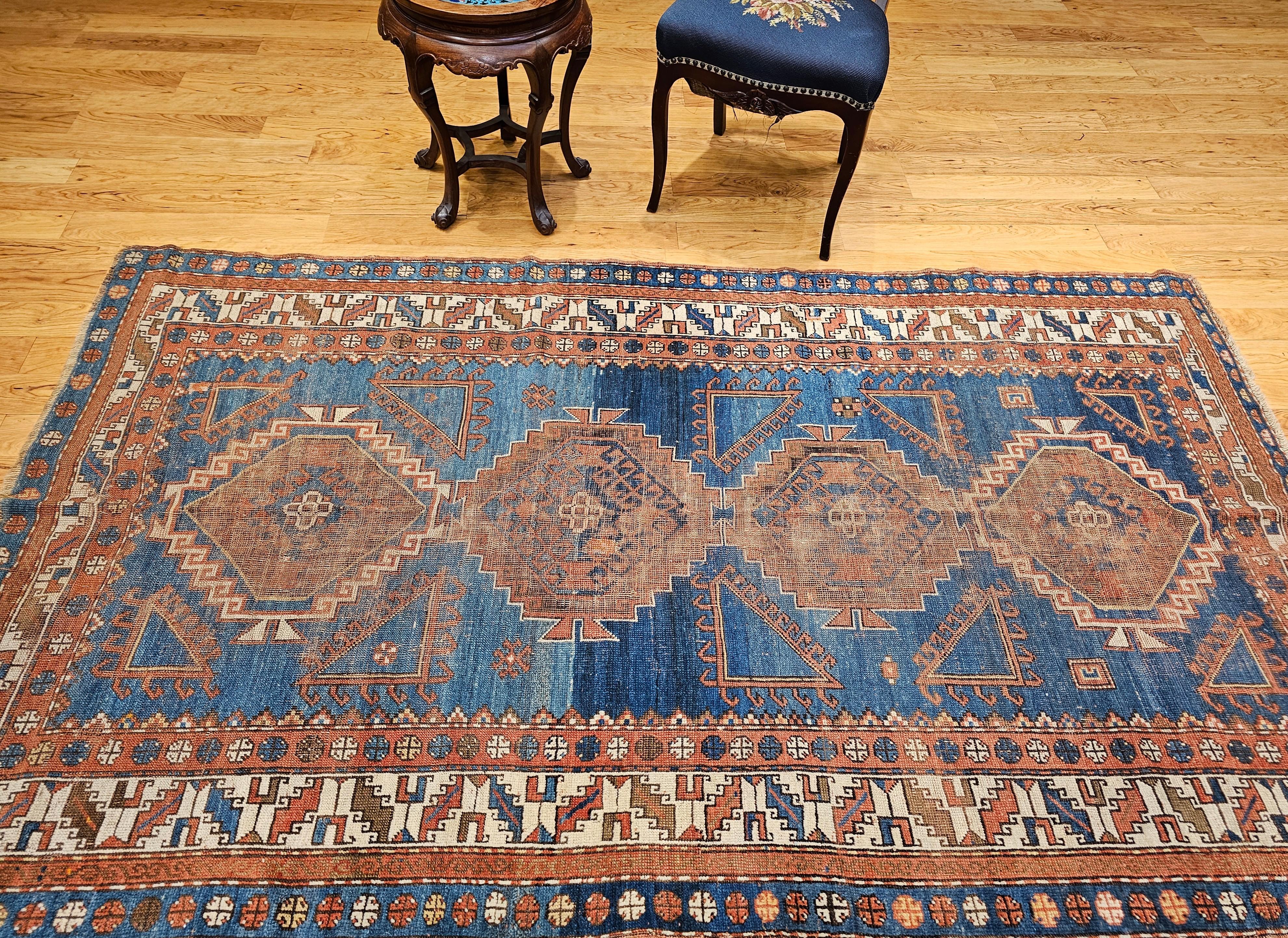 Tapis vintage du Caucase Kazak en vente 9