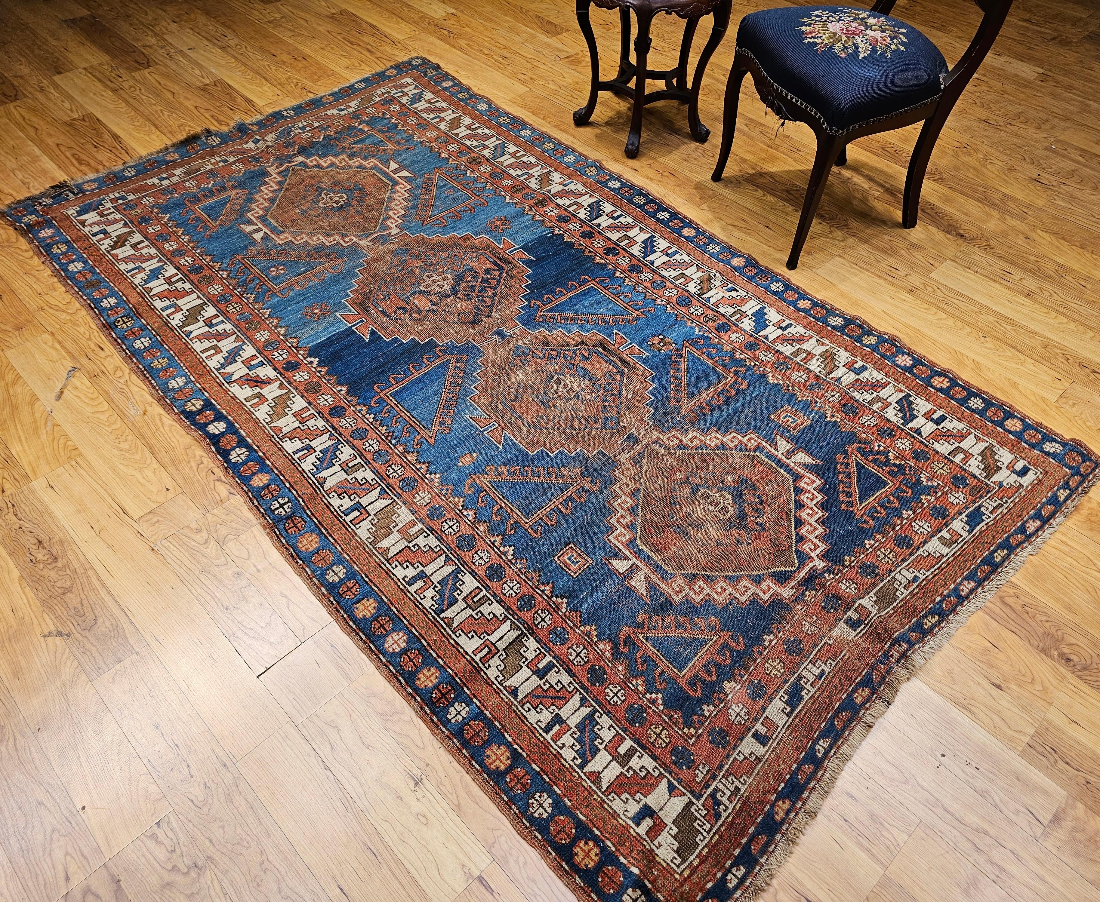 Tapis vintage du Caucase Kazak en vente 10