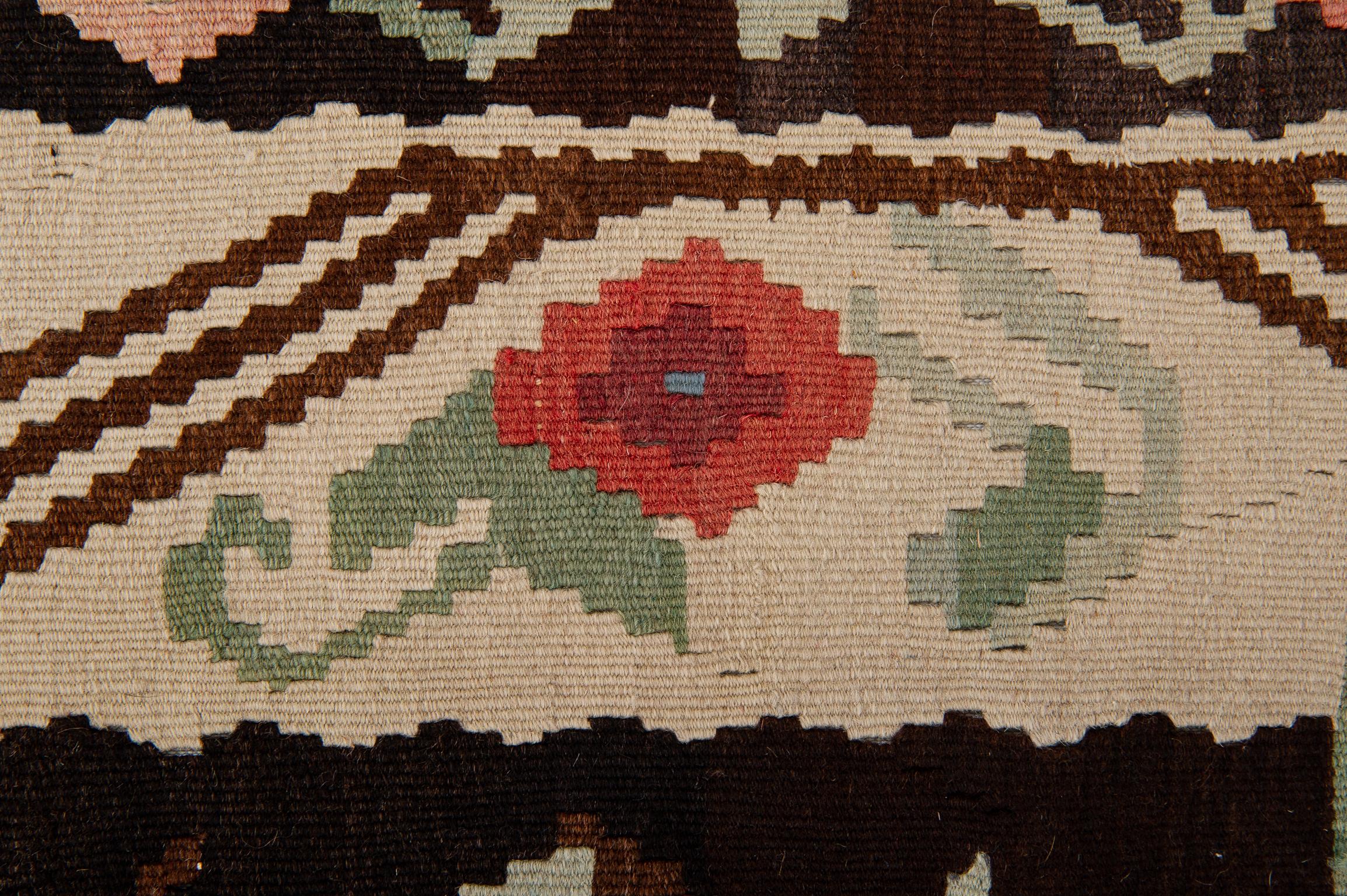  Caucasian Kilim KARABAGH with Flowers For Sale 3