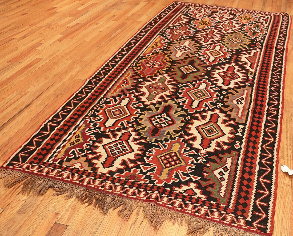 20th Century Vintage Caucasian Kilim Rug. Size: 6 ft x 11 ft 9 in For Sale