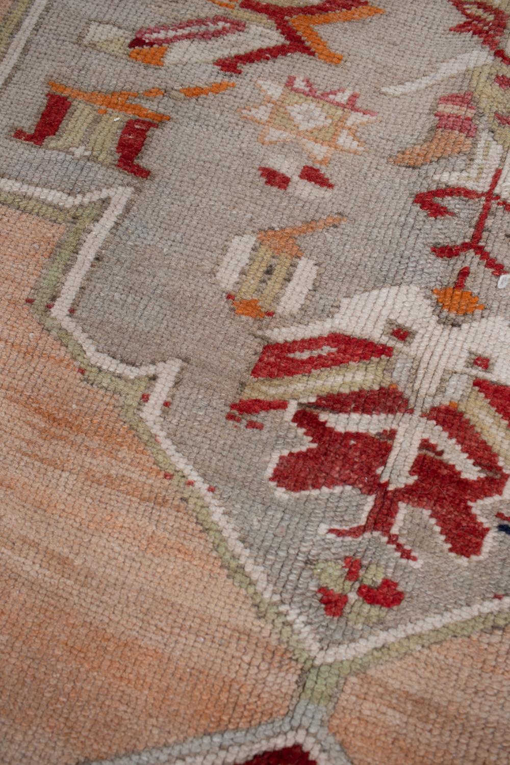 Wool Vintage Caucasian Rug For Sale