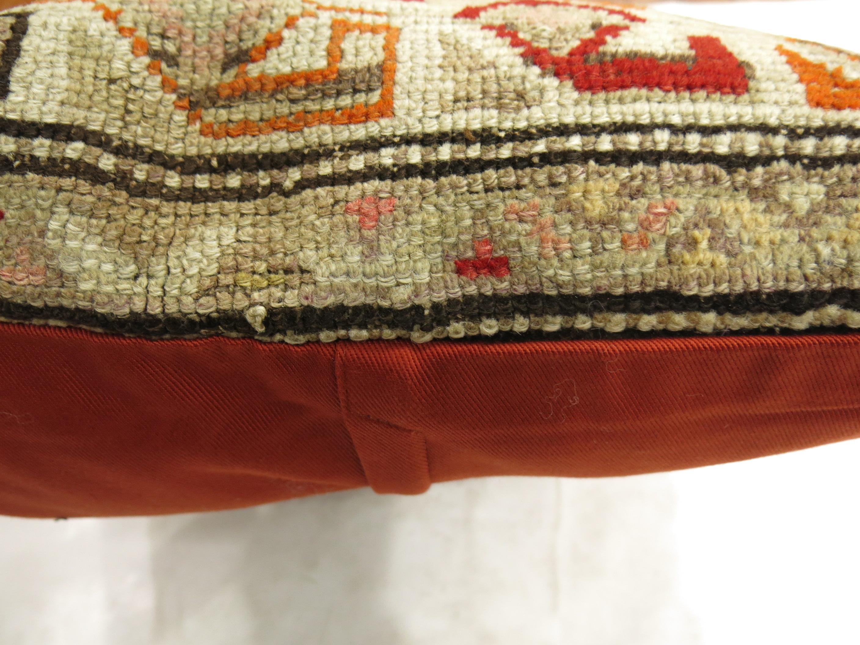 Vintage Caucasian Rug Pillow In Good Condition In New York, NY