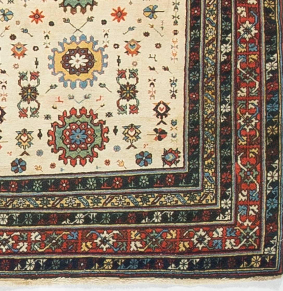 Russian Vintage Caucasian Shirvan Rug For Sale