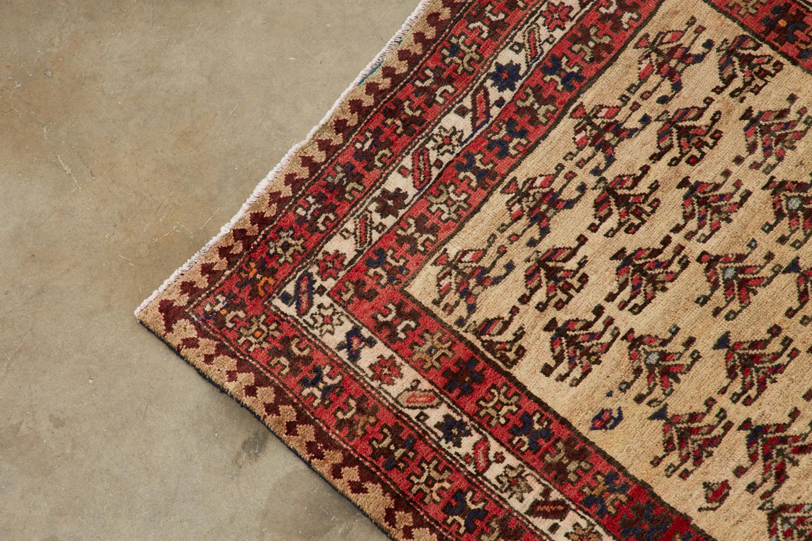 Antique Northwest Persian Ardabil Runner Carpet For Sale 3