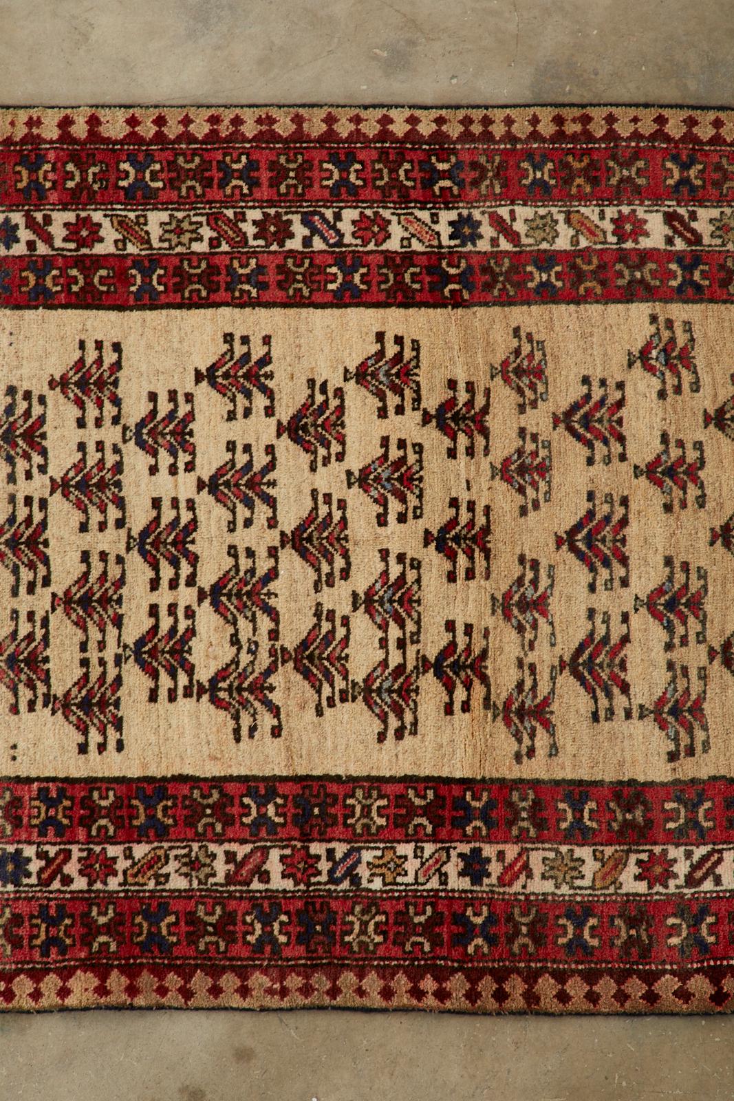 Hand-Woven Antique Northwest Persian Ardabil Runner Carpet For Sale