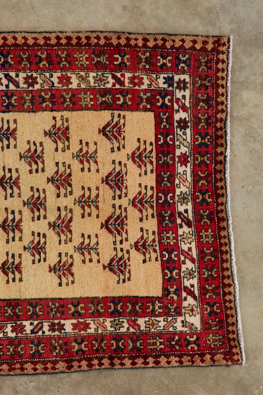 20th Century Antique Northwest Persian Ardabil Runner Carpet For Sale