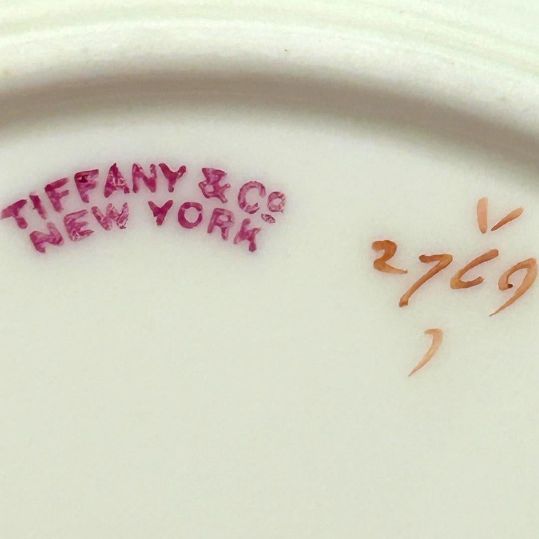 Vintage Cauldon Translucent China for Tiffany & Co. White w/Gold Trim Bowls (6) For Sale 1