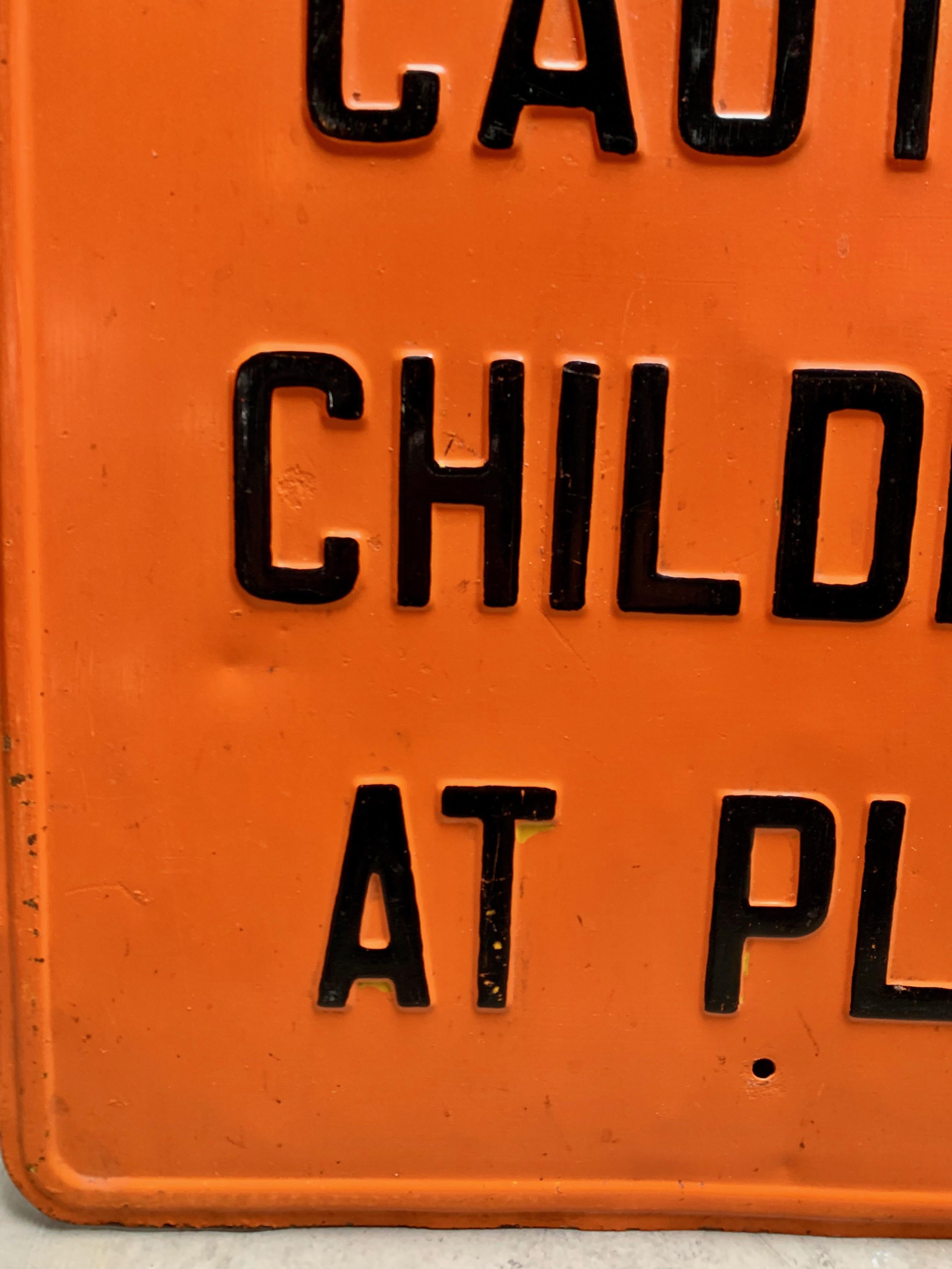 caution child at play sign