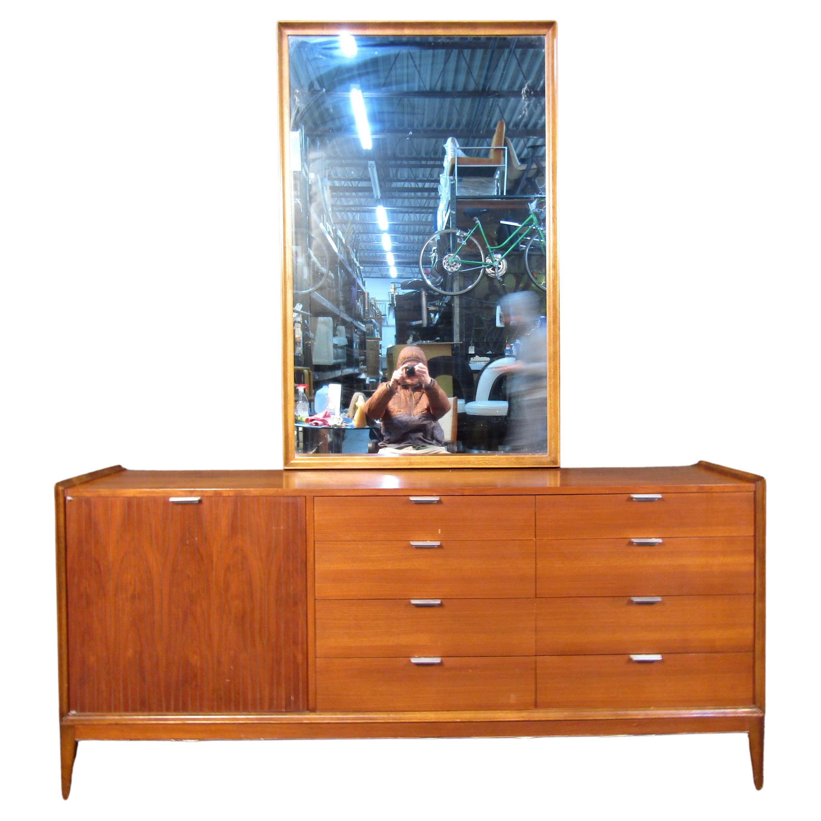 Vintage Cavalier Dresser w/ Mirror For Sale