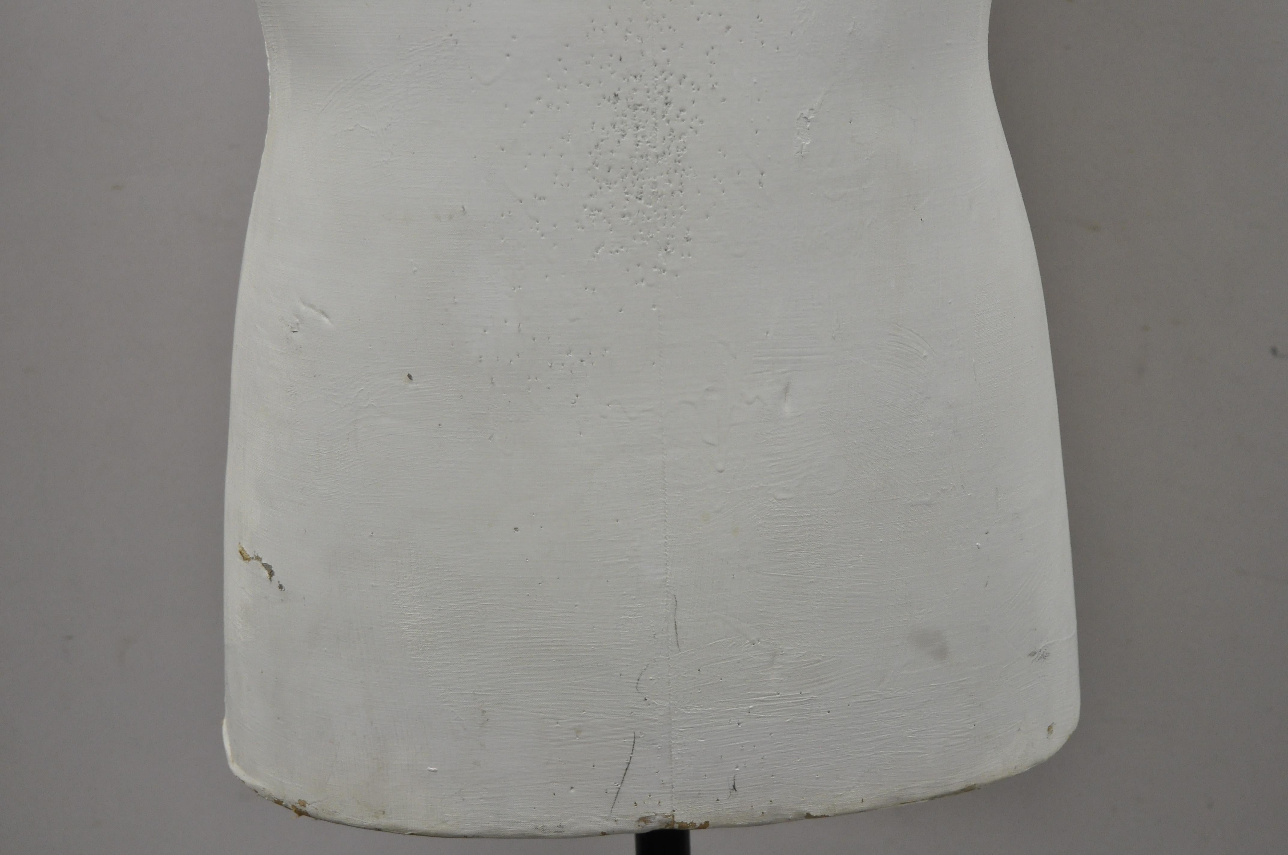 20th Century Vintage Cavanaugh Model Male Dress Form Mannequin Cast Iron Display