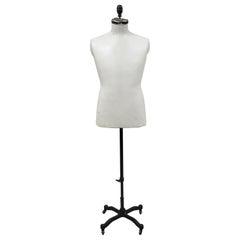 Vintage Cavanaugh Model Male Dress Form Mannequin Cast Iron Display