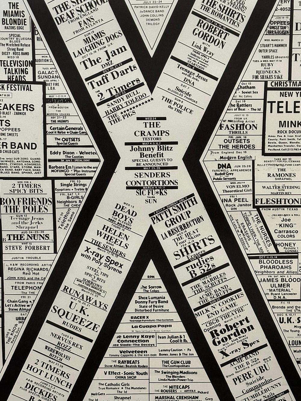 Vintage CBGB-Poster 1983 (CBGB-Poster zum 10-jährigen Jubiläum Patti Smith Talking Heads) im Zustand „Gut“ im Angebot in Brooklyn, NY