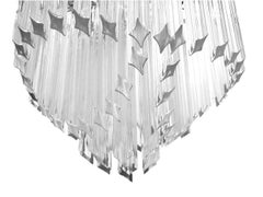 Vintage Ceiling Lamp Crystal Paolo Venini, Italy, years 1980