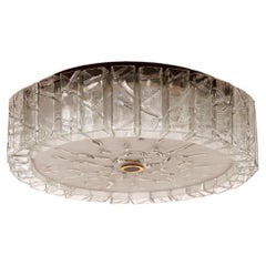 Vintage Ceiling Lamp Glass and Brass - Doria Leuchten, 1960s