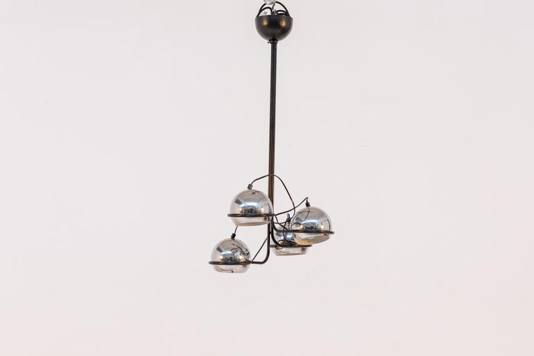 Vintage Ceiling Lamp in Chromed Aluminium at 1stDibs