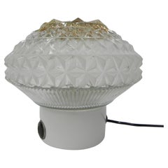 Retro ceiling lamp with glass shade