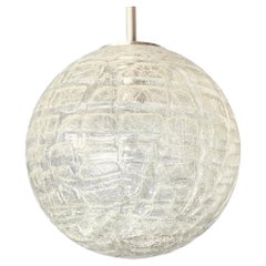 Vintage Glass Sphere Globo Ceiling Lamp From Doria Lights, 1940s.