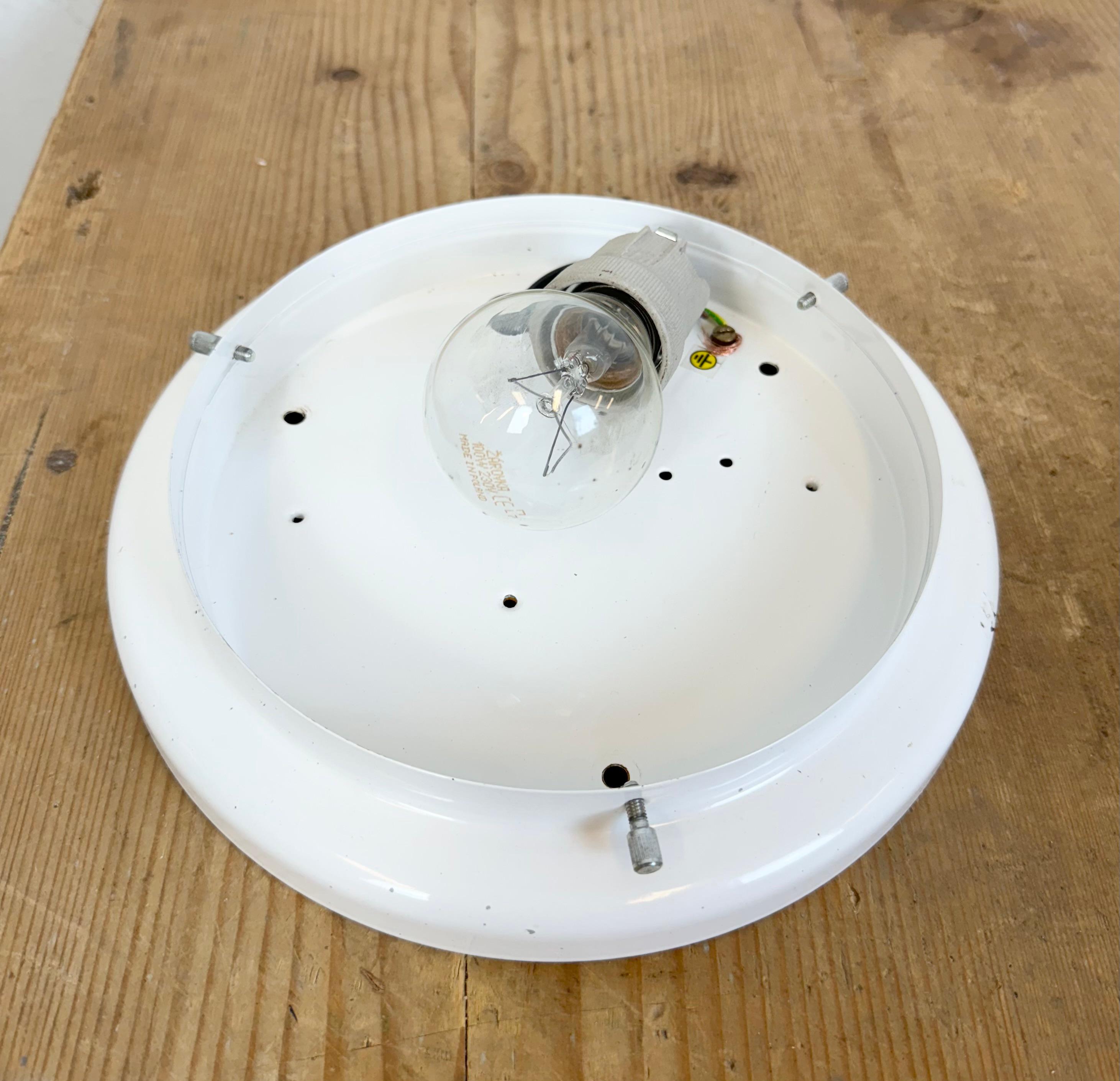 Vintage Ceiling or Wall Light with Milk Glass, 1980s For Sale 1
