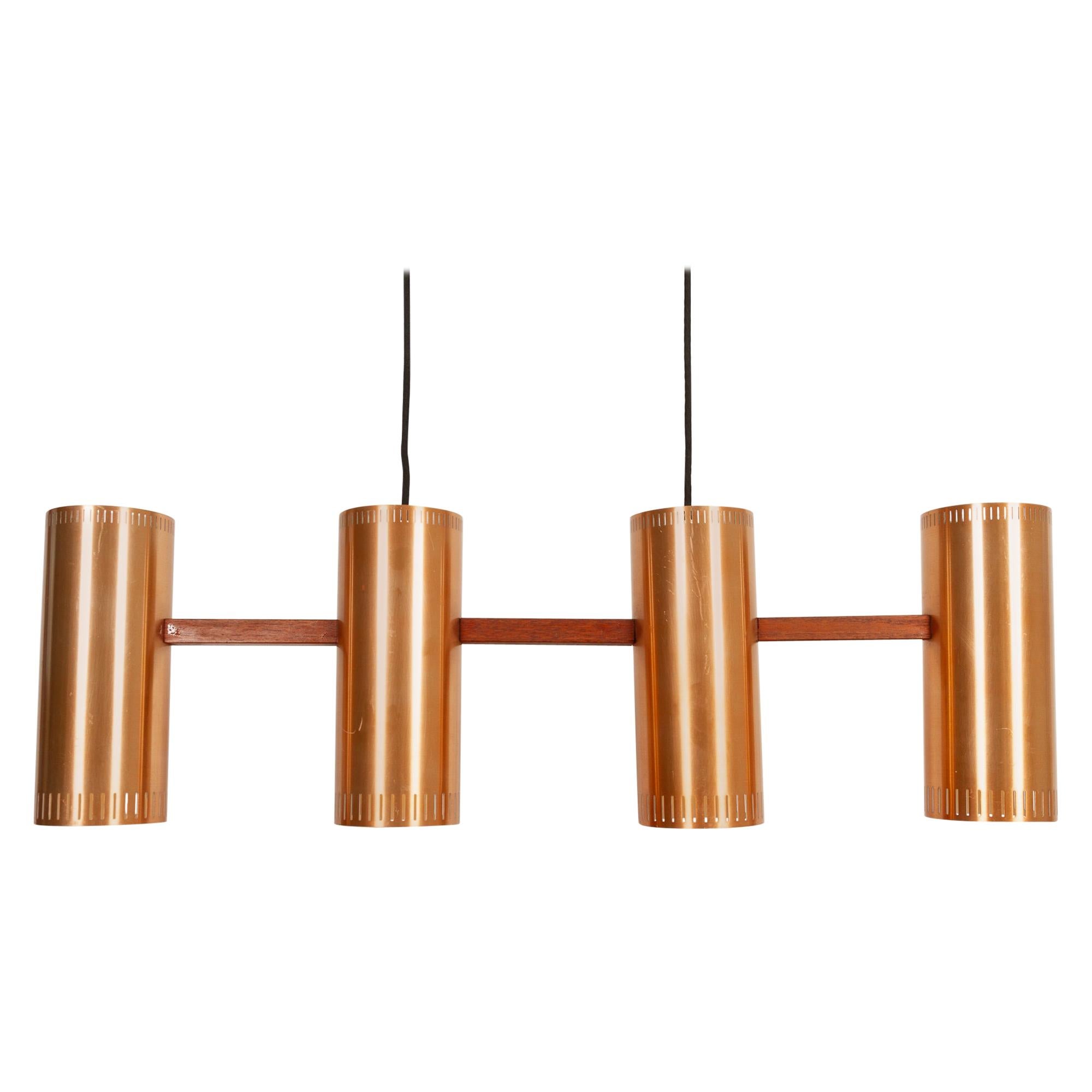 Vintage Ceiling Pendant "Cylinder IV" by Jo Hammerborg, 1960s