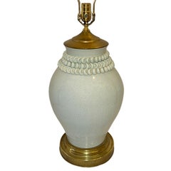 Vintage Celadon Porcelain Lamp
