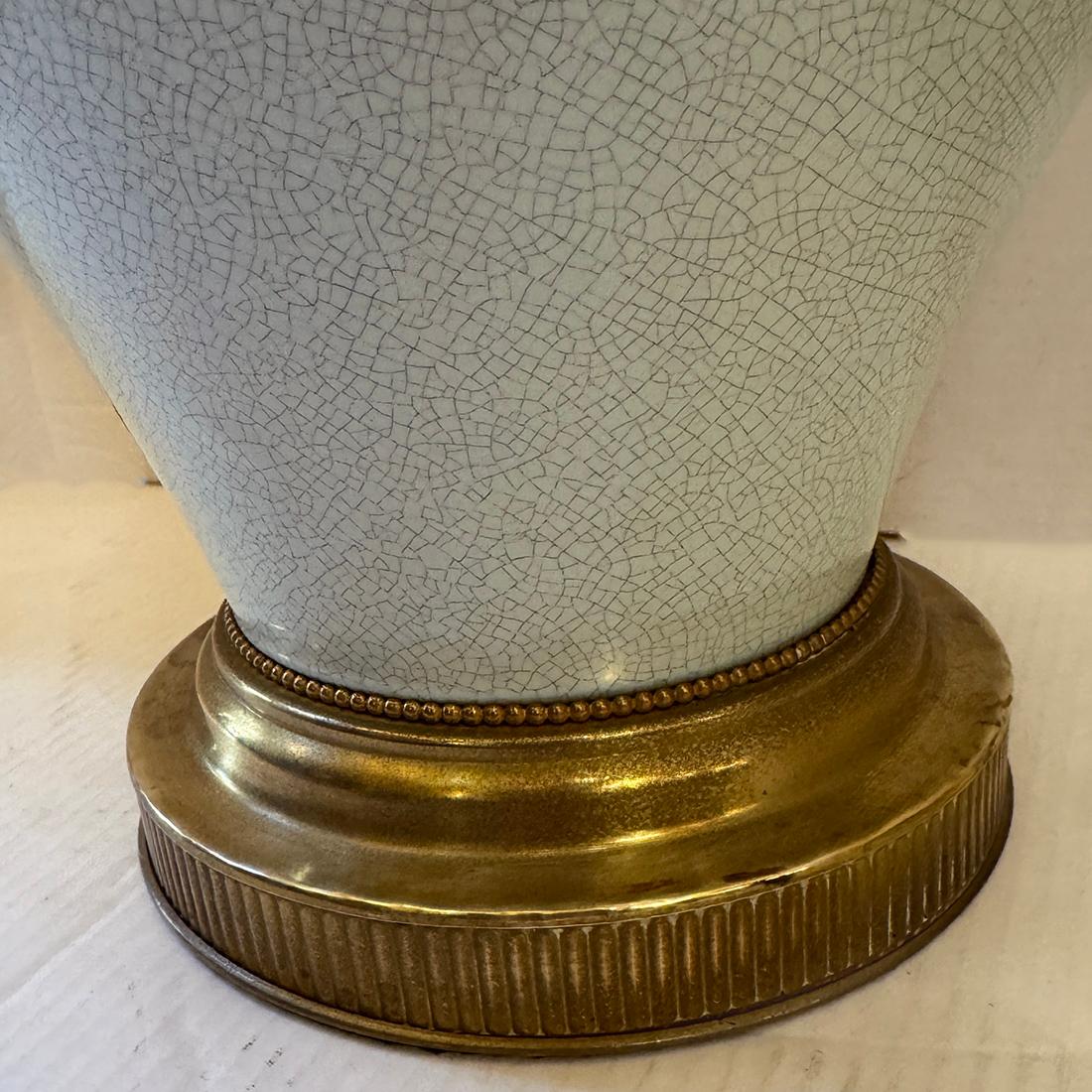 Celadon-Porzellanlampe, Vintage (Seladon) im Angebot