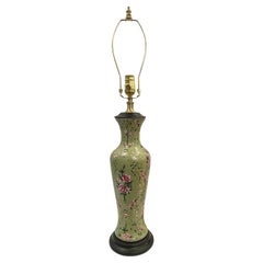 Lampe de table céladon vintage