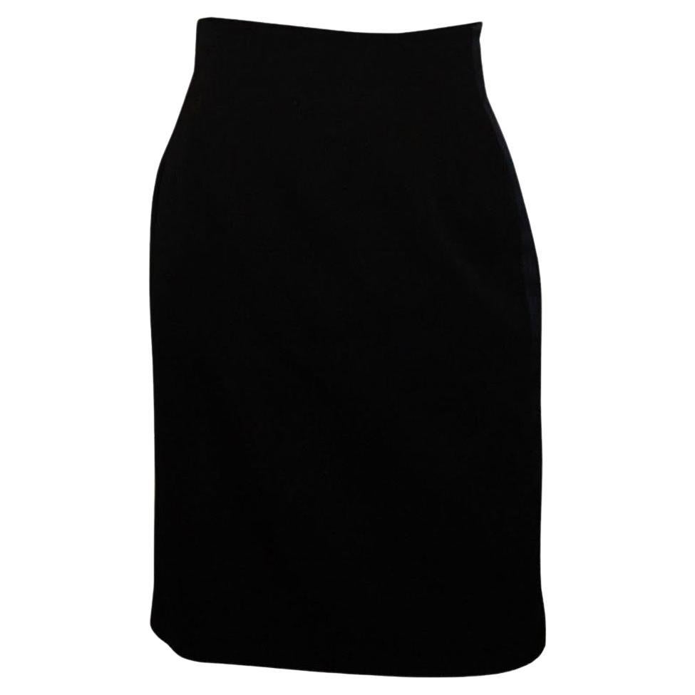 Vintage Celine Black Tuxedo Skirt