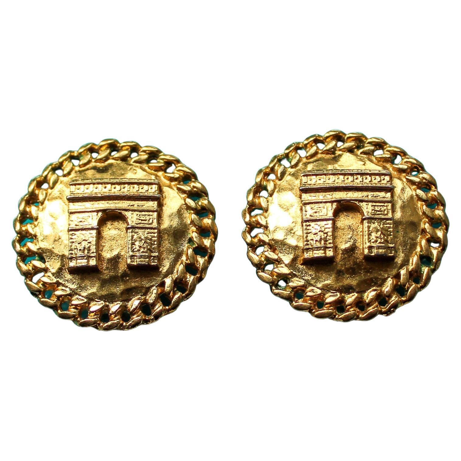 Celine Authenticated Gold Plated Earrings