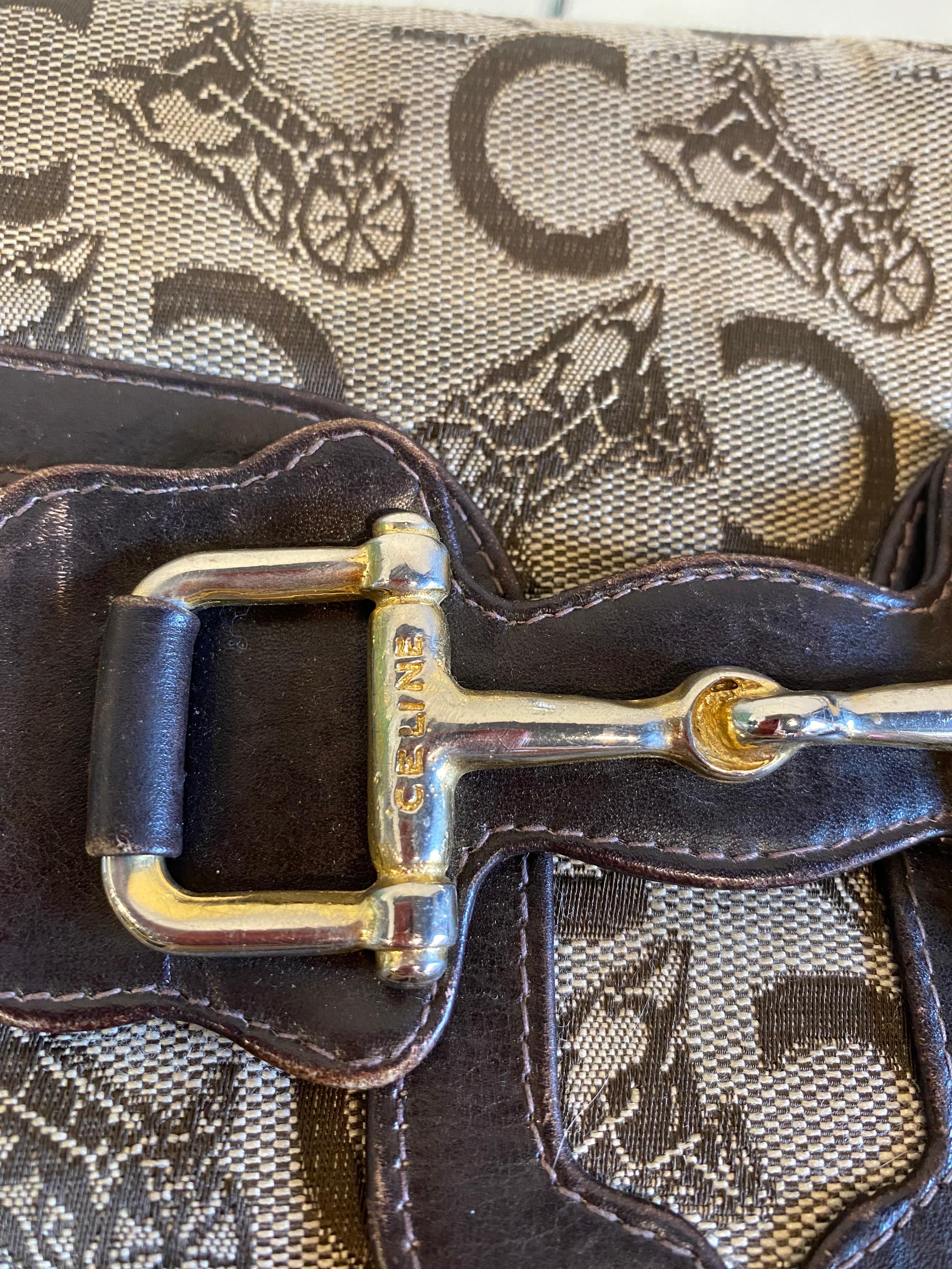 Vintage Céline clutch bag In Fair Condition For Sale In Carnate, IT