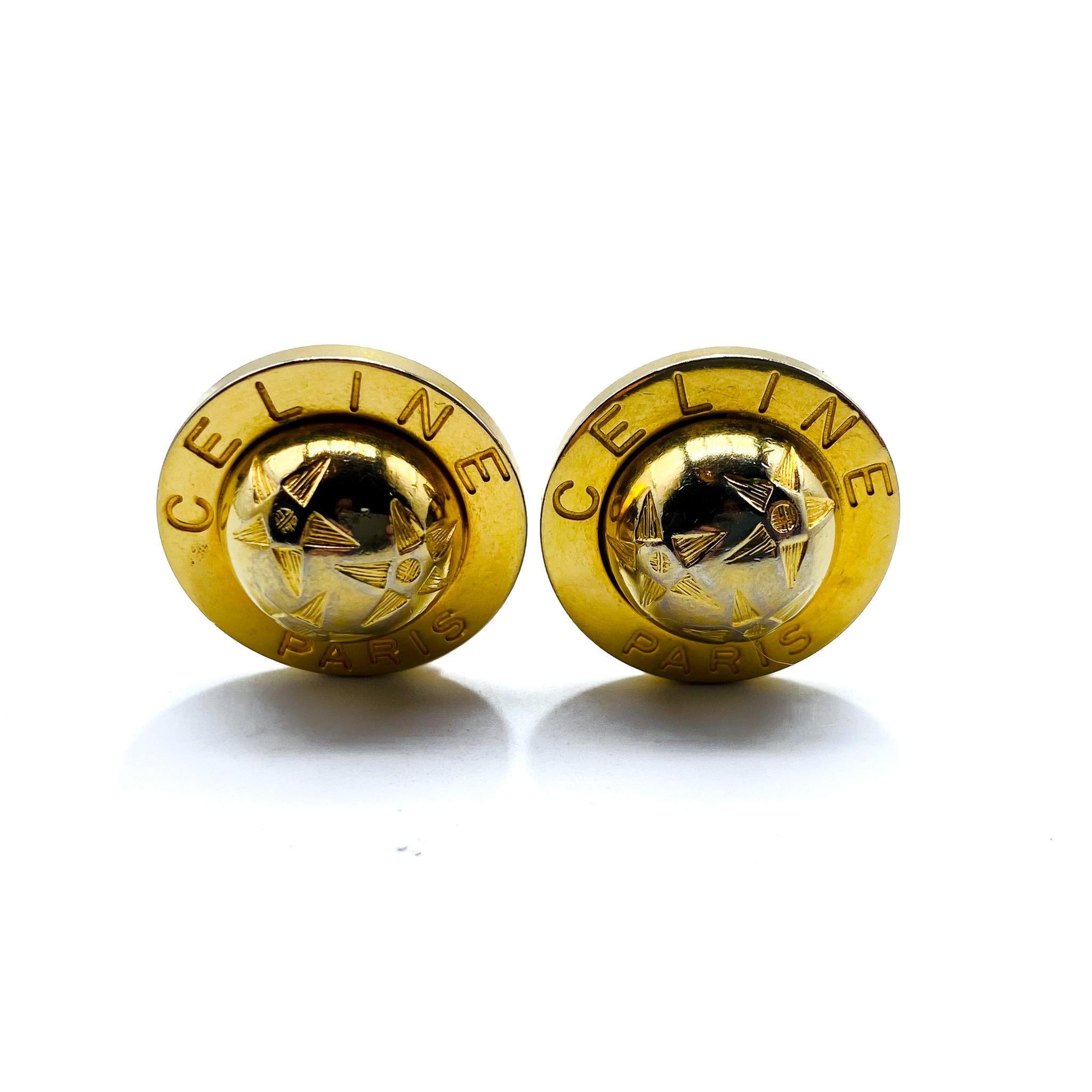 celine gold earrings
