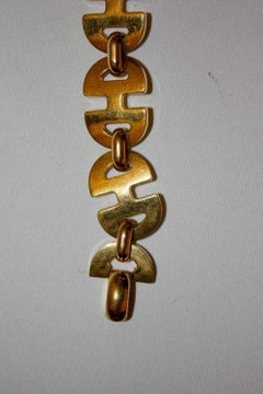 Bracciale vintage Celine con catena d'oro