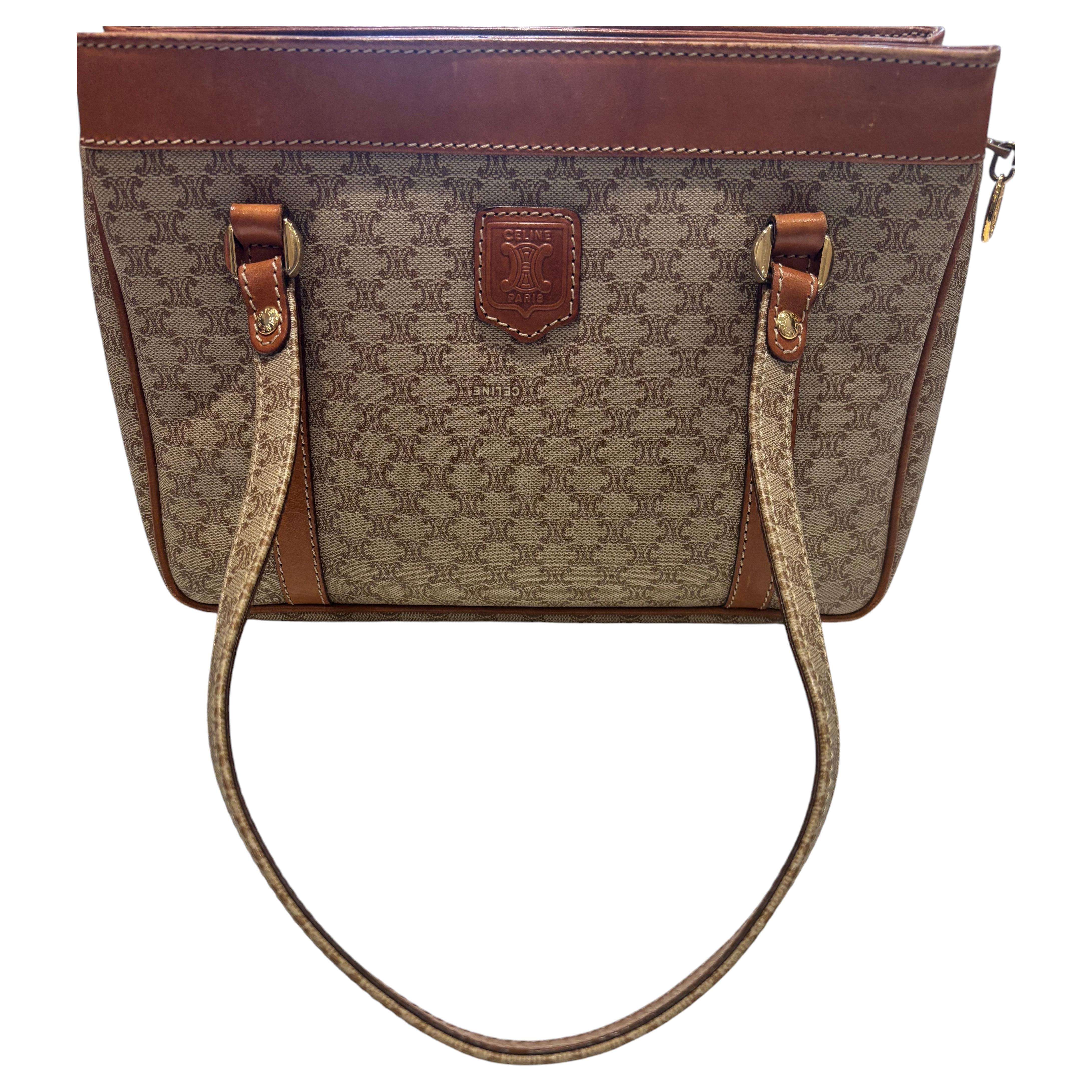 Celine Macadam Canvas Tote Bag - 3 For Sale on 1stDibs