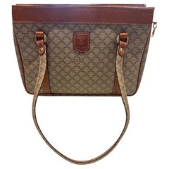 Vintage Celine Macadam Pattern Tote Bag in Great Condition M08