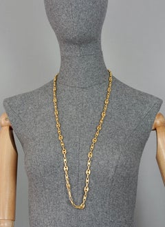 Vintage CELINE PARIS Blazon Logo Link Chain Necklace