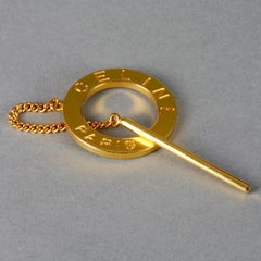 Vintage CELINE PARIS Logo Scarf Ring