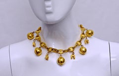 Vintage Celine Paris Planet Arc de Triomphe Choker Halskette
