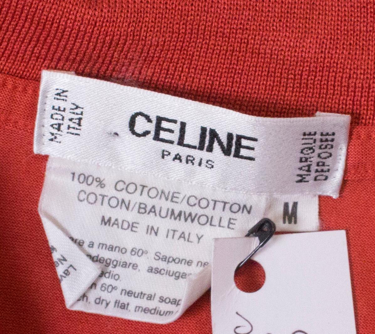Vintage Celine Polo Shirt For Sale 2