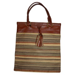 Vintage Celine Streifen Shopper Tasche